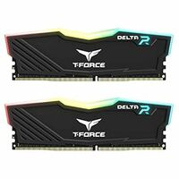 TEAMGROUP T-Force Delta RGB DDR4 64GB (32GBx2) 3200MHz (PC4-25600) CL16 Desktop Gaming Memory Module Ram TF3D464G3200HC16CDC01 - Black