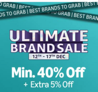 Amazon Ultimate Brand Sale: Upto 70% off +  Extra 10% Cashback (12th - 17th Dec)