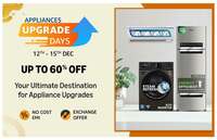 Amazon Appliances Upgrade Days Upto 60% Off + Bank Offers (12th - 15th Dec)