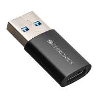 ZEBRONICS CTA1 USB Type C to Type A Converter, USB 3.0, High-Speed Data Transfer