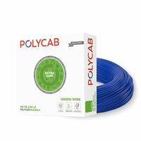 Polycab Maxima plus 90m, 1sqmm. •Heat Resistant •Eco Friendly • PVC Insulated Copper Cable •Energy Saving •Flame Retardant •99.97% Electrolytic Grade Copper •Low SmokeBlue