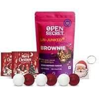 Limited-time deal: Open Secret Christmas Gift Hamper | Combo of 10 items - brownie, christmas tree balls, santa keychain, christmas card | Gifts, Gifts for Christmas, Corporate Gifts, Secret Santa Gifting