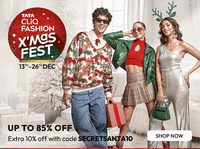 TataCLiQ Fashion X'Mas Fest - Up to 85% Off on top fashion products