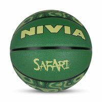 Nivia Safari/Rubberized Moulded Basketball/8 Panel/Suitable for Indoor Matches (Multicolor, Size - 3)