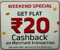 Abcd app: Get Flat ₹20 cashback on minimum transaction of rs 500+ on any merchant(Working on cc Payment also) (Weekend Special)