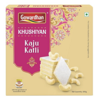 Fresh Gowardhan Khushiyan Kaju Katli and other items [location specific]