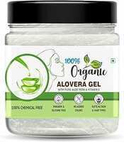 Organic 100% Aloe Vera Gel For Face, with Natural Aloe Vera & Vitamin E for Skin and Hair - 400g

