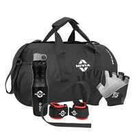 Nivia Gym Combo (5183BK+710LBK+511+11044) 