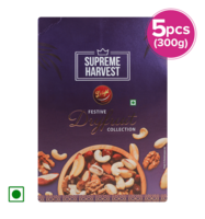Instamart- Supreme Harvest Dry Fruit Delight Gift Pack (300g*5) (Location Specific)
