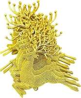 VR Creatives Christmas Tree Decoration Hanging Ornaments Assorted Reindeer Festive Home Xmas Party Decorations Gift Pack of 6 Christmas Tree Decoration itmes