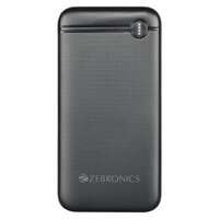 Zepto - Zebronics MB10000S11 Power Bank, 10000 Mah, Rapid Charge, 20W Output, Dual USB Output, Pd 3.0 Type C (Black) (location specific)