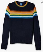 Amazon Brand - Jam & Honey Boy's Acrylic Round Neck Casual Sweater