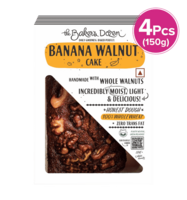 Instamart- The Baker's Dozen Banana Walnut Cake 100% Whole Wheat (150g*4)