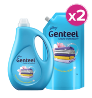 Instamart -Godrej Genteel Matic Liquid Detergent And Refill Pouch (2kg*2) (Location Specific)