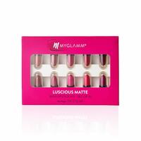 MyGlamm Luscious Matte Mini Lipstick Kit - Set of 10 at Just Rs.249