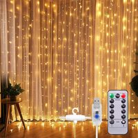 Desidiya - 8 Modes Curtain Lights 300 LEDs (3Mtr Each)
