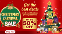 Jiomart - Christmas Carnival Sale | 50% off + Bank offers