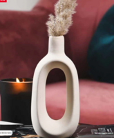 White Ceramic Kasy Table Vases