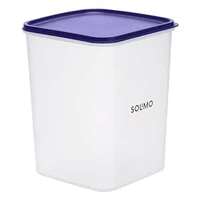 Amazon Brand - Solimo Square Modular Plastic Storage Container| Airtight | BPA-Free | 5.5 L (Blue)