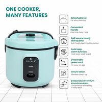 SOLARA 1.5 Liters One Touch Pro Rice Cooker, Automatic Electric Cooker 