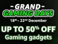 Grand Gaming Days | Upto 50% off + 10% off on HDFC, Axis & More Bank Cards 