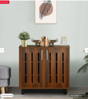 Tahara 2 Door Shoe Cabinet in Virola Wood Finish