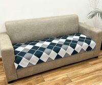 AMAZE ATTIRES Velvet Printed Sofa Seat Cover For Single Seater