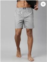 LEVI'S  Side Pockets, Tag Free Comfort & Smartskin Technology Style# 024 Woven Cotton Checkered Men Boxer