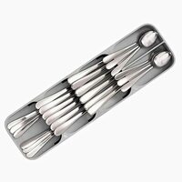 Arto : Plastic Compact Cutlery Organizer Rack (Multicolor) (Cutlery)(39.6 X 11 X 5.5 cm)