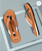 KETIKOE :  Women's Slipper Colorful Printed Flip Flops (Pack of 1) (Tan , 8)