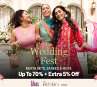 Amazon - The Wedding Fest | Upto 70% off + Extra 5% off