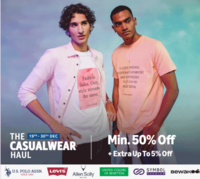 Amazon The Casualwear Haul - 50-70% off + Extra 5% off + Bank offers (19-30 Dec)