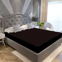 La Verne Water Proof Terry Breathable Cotton Mattress Protector 72" X 78"(King, Brown)