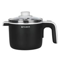 Faber 1.2 Liter Multi Cooker with 700 watt, FMC 1.2 BK, Black, Small, (MC 1.2L) - Stainless Steel