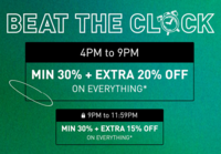 Puma Beat The Clock Flash Sale Min 30% Off |  Extra 20% off on everything + additional 5% off on prepaid orders