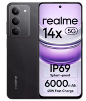 realme 14x 5G (Crystal Black, 128 GB)  (6 GB RAM)