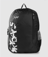 Skybags : Unisex Black & White Brand Logo Print Backpack (21.3 Ltrs)