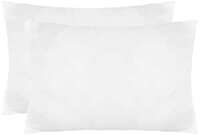 Amazon Brand - Solimo Polyester Microfibre Solid 2-Piece Ultra-Soft Bed Pillow Set, Standard Size, White, 40 X 60 Cm, 120 TC 