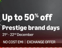 Amazon - Prestige Brand Days: Upto 50% off