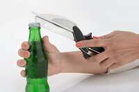 ARTO Clever Cutter Kitchen Knife- 2 in 1 Food Chopper Slicer Dicer Vegetable and Fruit Cutter Kitchen Scissors Knife Board- Set of 1 Stainless Steel Smart Clever Cutter Kitchen Knife