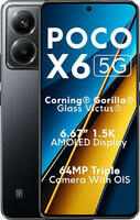 POCO X6 5G 256 GB, 8 GB, Black, Mobile Phone
