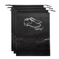 FabPax : Shoe Bag for Travel & Storage Travel Organizer for Women & Men  (Black, Set of 3)