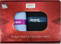 Raymond Fabrics Pant Shirt Fabric Solid Combo Box ( Blue Pant-Shirt, Unstitched, Free Size)