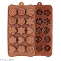 E-COSMOS Chocolate Mould, Random Design Chocolate Mould for Baking Making Chocolates