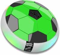 Gooyo GY3222 Floating Hover Football with Colorful Flash Light Effect | Indoor & Outdoor Pro Air Football Game for Kids/Girls/Boys/Gifts | Green Color, 

