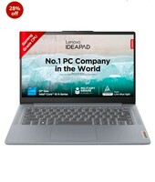 Lenovo : IdeaPad Slim 3 12th Gen Intel Core i5 Laptop (16GB | 512GB SSD | Grey/1.37Kg)