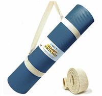 Boldfit Yoga Mats For Women Yoga Mat For Men Exercise Mat For Home Workout Yoga Mat For Women Yoga Mat 4Mm Workout Mat Yoga Mat For Kids Yoga Mate Gym Mats For Workout At Home - Eva, Blue