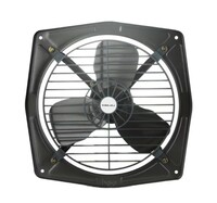 Bajaj Bahar Exhaust Fan (55W) with 3 Blades and Button Control - Grey (Location specific)