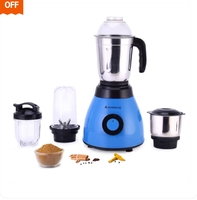 Wonderchef - Acura Blender Pro Mixer Grinder with 4 Stainless Steel Jars 500W, (Black & Blue)