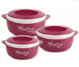Cello : Sapphire Pack of 3 Thermoware Casserole  (500 ml, 1000 ml, 1500 ml)